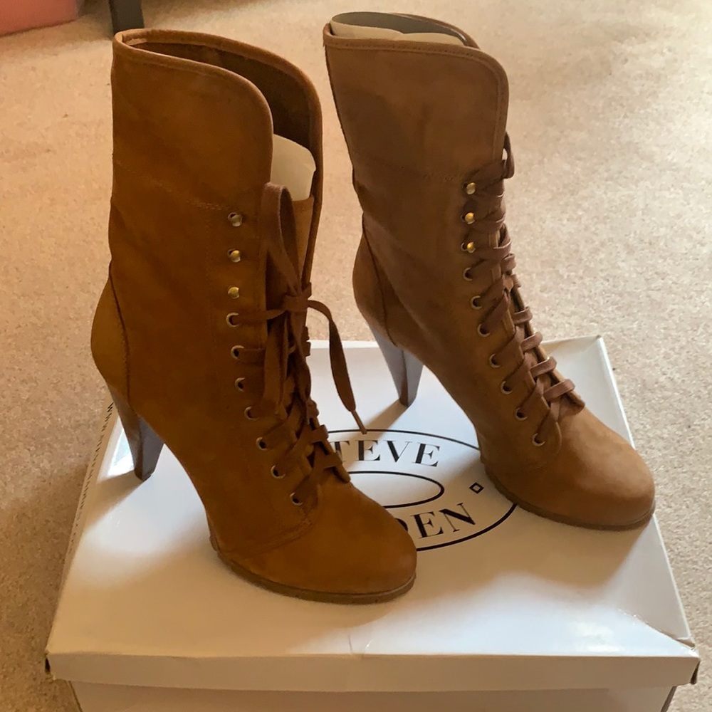 👢🍁 Steve Madden Timburr heel boots 🍂👢